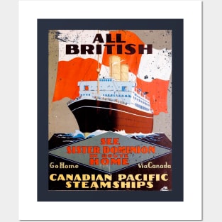 Poster Retro Ship Vintage Cruise Posters and Art